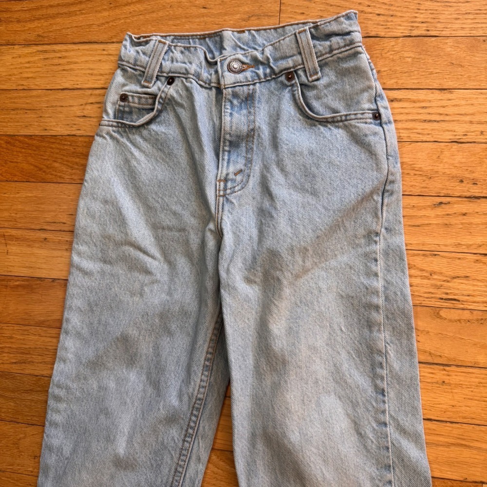 Vintage‎ Levis Orange Tab Jeans 8 Light Wash High Waist Tapered Leg USA